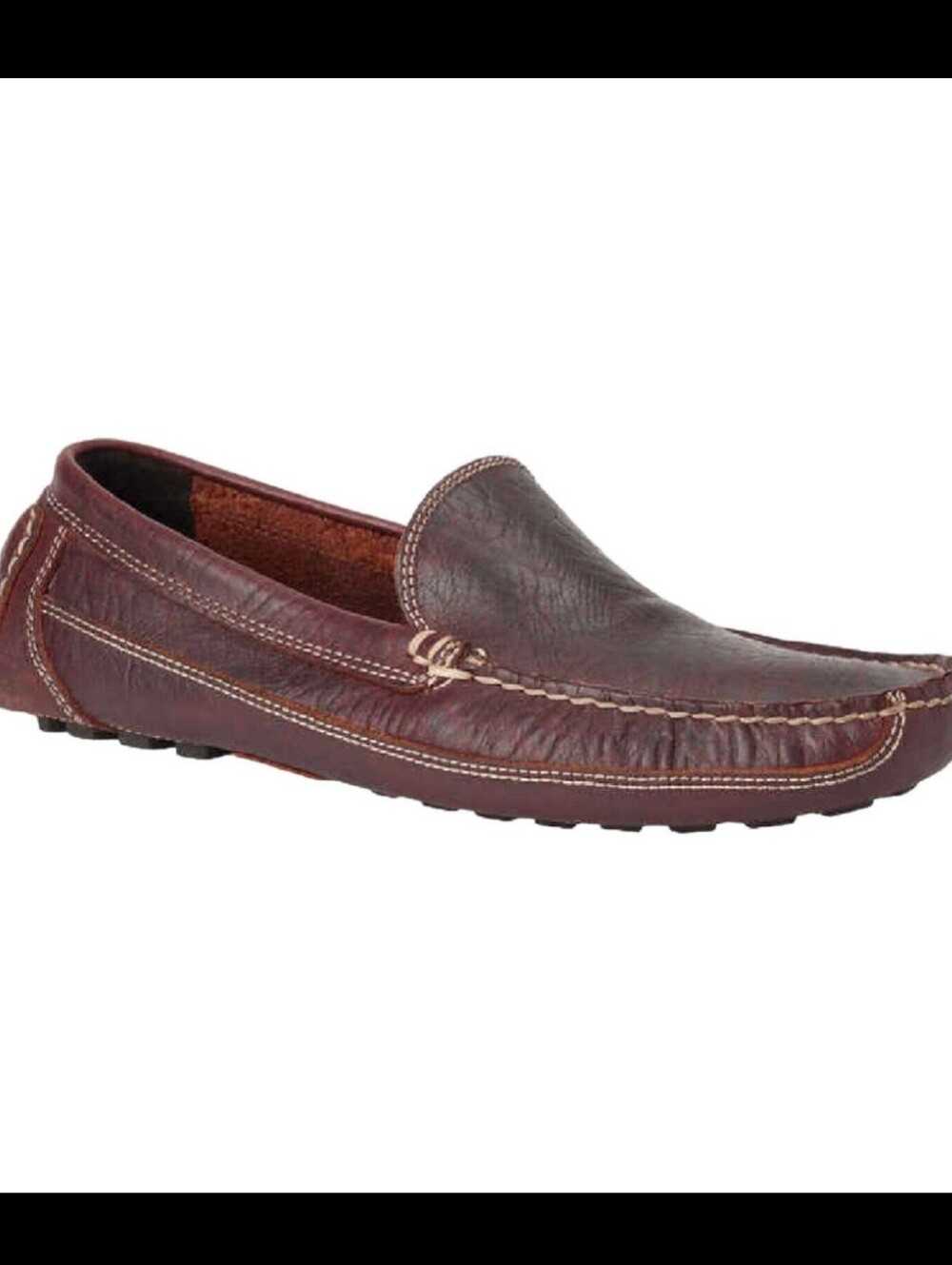 Duluth Trading Company Bison Leather Driving Moccasin Loafer Shoes-size 12W